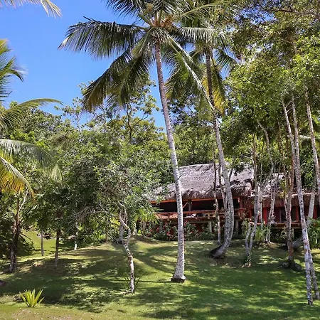 Charmoso bangalô balinês pé na areia Outeiro das Brisas Praia do Espelho Exterior foto